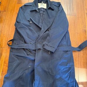 Burberry Dark Blue Trench Coat for Men